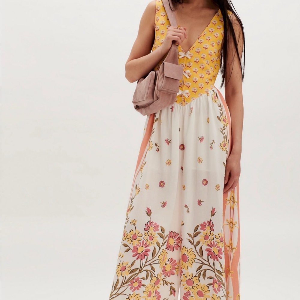NWT - Free People‎ - Bali Honeydew Jumpsuit